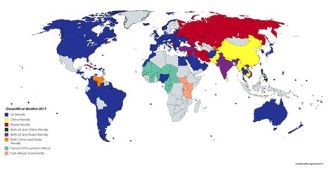 Global Geopolitical Situation 2019 : r/MapPorn