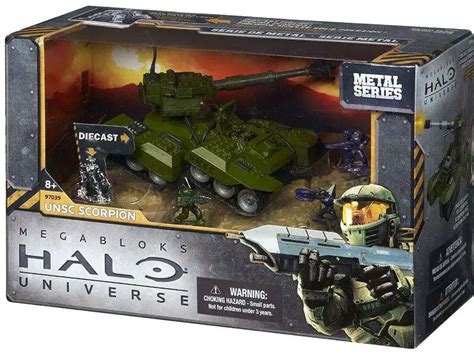 Mega Bloks Halo Metal Series UNSC Scorpion Set 97039 Damaged Package ...