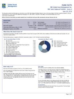 FUND FACTS - RBC Select Balanced Portfolio - … / fund-facts-rbc-select-balanced-portfolio.pdf ...