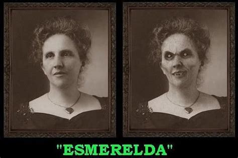 ESMERELDA Possessed Changing Portrait | Portrait, Zombie photo, Scary haunted house
