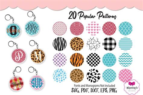 Key Chain Round Pattern, Circle Patterns SVG, Patterns SVG