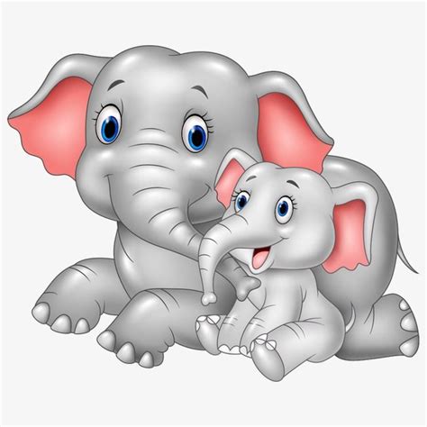 Gray Elephant PNG Transparent, Gray Elephant, Elephant Clipart, Cartoon ...