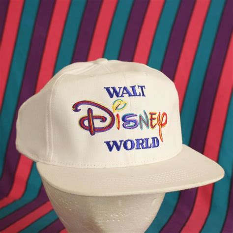 Vintage Walt Disney World Hat Cap Snapback Retro White Goofy's Hat Co #Goofys #BaseballCap ...