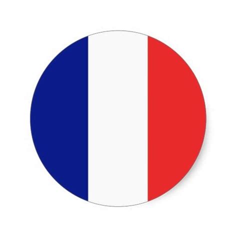 Flag of France French Tricolore Classic Round Sticker | Zazzle | France flag, Flag crafts, France