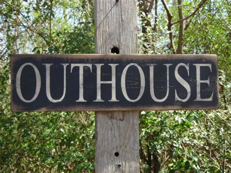 Outhouse Sign Primitive Outhouse Sign Vintage Outhouse Sign | Etsy