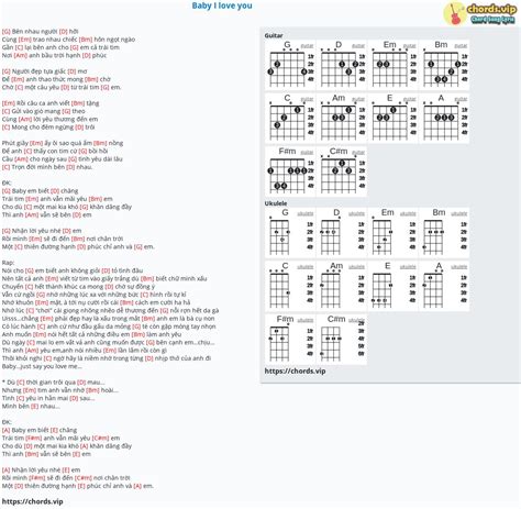 Chord: Baby I love you - tab, song lyric, sheet, guitar, ukulele | chords.vip