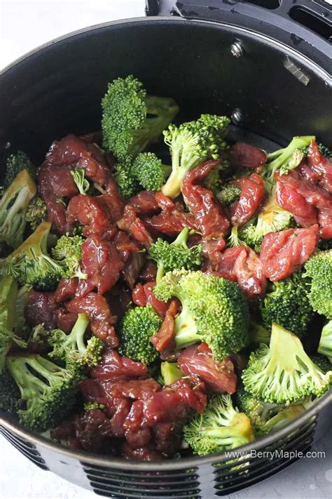 Air fryer beef and broccoli - Berry&Maple