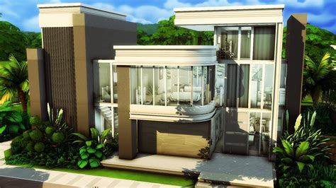 CASA FAMILIAR MODERNA (SEM CP) - The Sims 4 Speed Build - YouTube