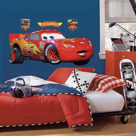 RoomMates Disney® Pixar Cars Lightning McQueen Giant Wall Decal | buybuy BABY | Disney wall ...