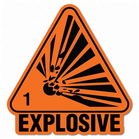 Explosive Danger Explosion Sticker Decal Safety Sign Car Vinyl #7397EN ...