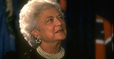 Barbara Bush kept her hair white and always wore pearls