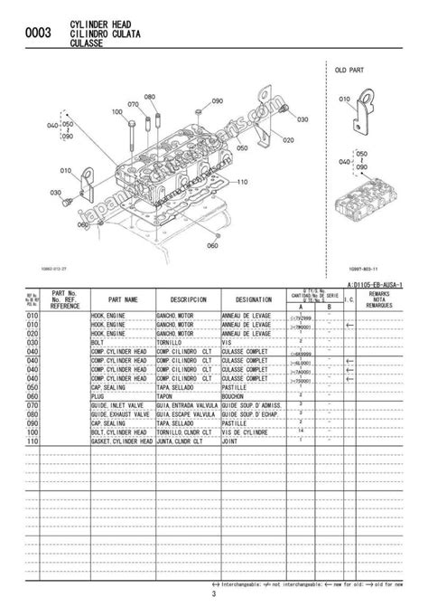 Kubota D1105 Spare Parts Manual | Reviewmotors.co