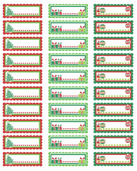 50 Avery 8160 Christmas Gift Labels