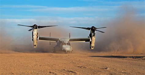 V-22 Osprey hard landing injures 2 US service members in Middle East