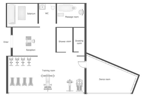 Fitness Facility Floor Plan - floorplans.click