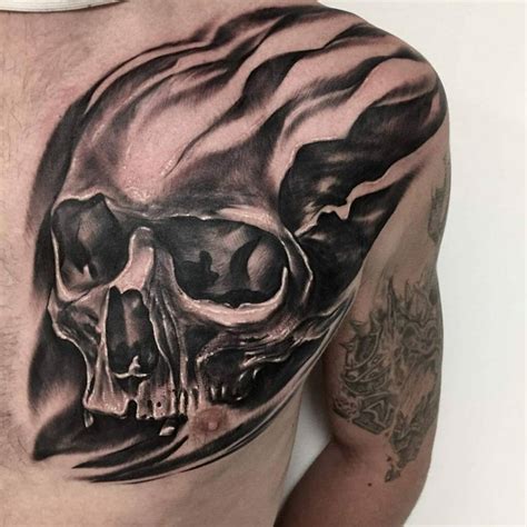 101 Best Chest Skull Tattoo Ideas That Will Blow Your Mind!