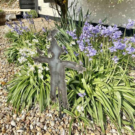 Worzel Scarecrow Metal Garden Ornament Stake By Suffolk Style