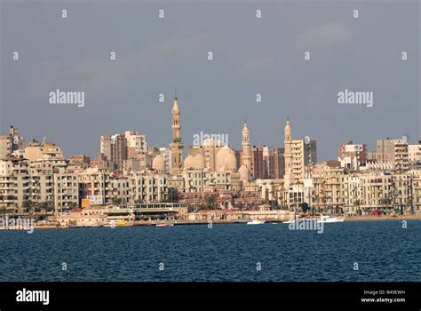 The skyline of Alexandria Egypt Stock Photo - Alamy