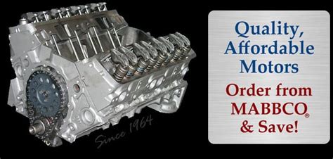 Rebuilt Engine Kits, short block, long block. Remanufactured Motors ...