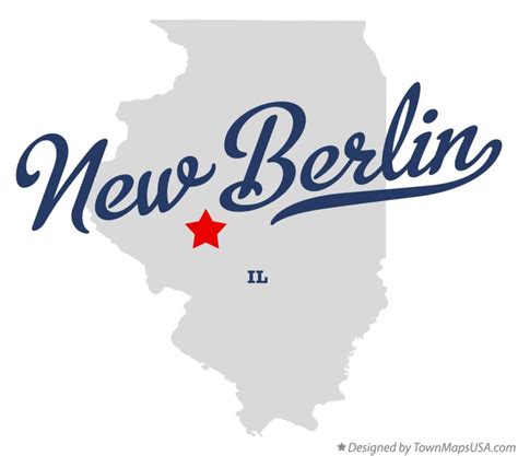 Map of New Berlin, IL, Illinois