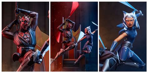 Ahsoka vs Darth Maul Diorama Brings the Action - Bell of Lost Souls