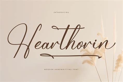 Hearthorin - Modern Handwriting Font - Letterena Studios