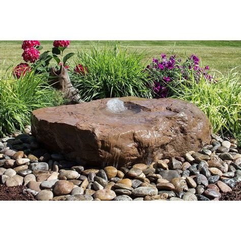 Large Bird Bath Fountain Kit - GFRC Concrete Bubbling Boulder | Bird ...