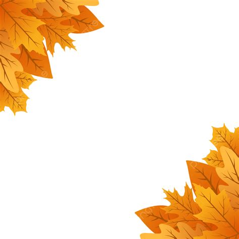 Fall Leaves Corner Border Png