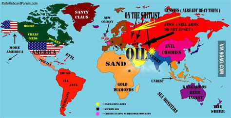 How americans view the world map - 9GAG