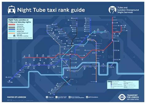 Night Tube map, full list of London Underground lines running overnight ...