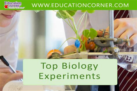 Top 30 Biology Experiments for High-School - Education Corner