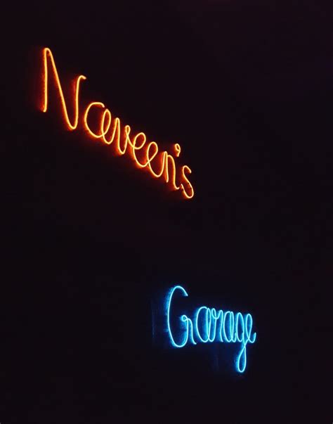 Neon signage light - The Nomad Studio