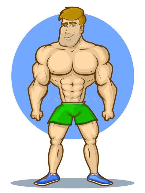 Cartoon Character Bodybuilder ~ Bodybuilder Clip Vector Gograph Muscular Cartoon Figure ...