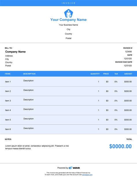 35+ Simple Invoice Template Excel Zero Images | Invoice Template Ideas