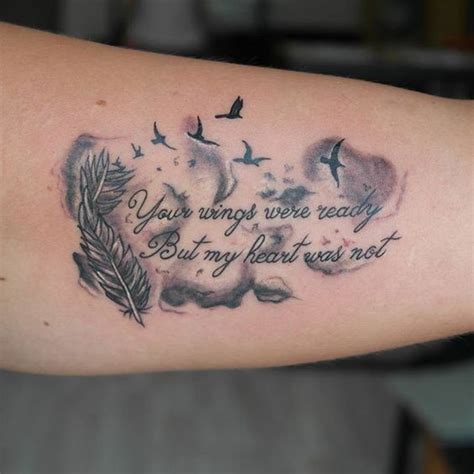 Memorial Tattoos For Husband Ideas Engel Tattoos, Wörter Tattoos, Lyric Tattoos, Tattoo Shirts ...