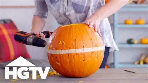 Power Drill Pumpkin Carving | HGTV - YouTube