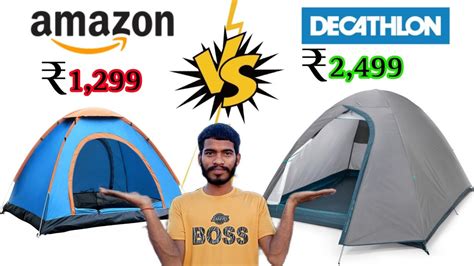 camping tent @AmazonInOfficial V/S @decathlon_india my feedback - YouTube