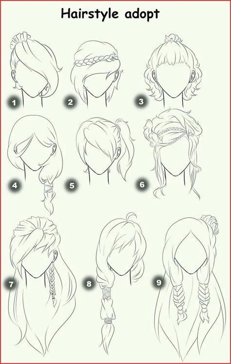 6+ Top Notch Cute Drawings Hairstyles Ponytail