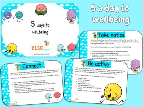 5 ways to wellbeing - Elsa Support for emotional literacy