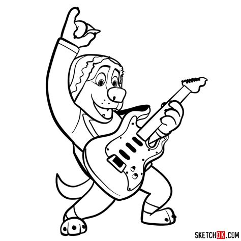 How to draw Rock Dog characters - SketchOk