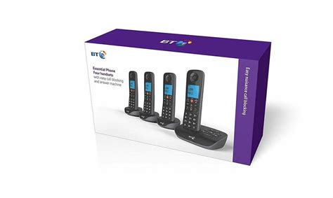 BT Essential Cordless Home Phone with Nuisance Call Blocking and ...