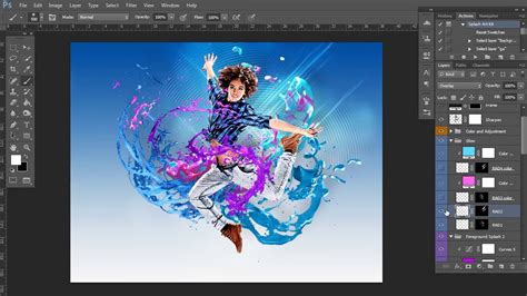 Splash Art Kit Photoshop Action Tutorial - YouTube