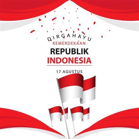 Dirgahayu Indonesia Vector Art PNG, Dirgahayu Kemerdekaan Republik ...