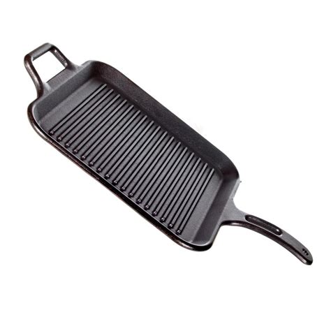 Lodge 12-Inch Pro Logic Seasoned Cast Iron Grill Pan - Square - P12SGR3 ...