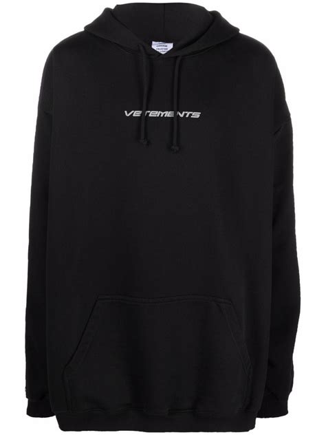 VETEMENTS logo print hoodie | Smart Closet