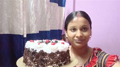 Black forest cake র ওড়ার পেলাম।।ডিম ছাড়া black forest cake recipe @Bengalihousewifekavi - YouTube