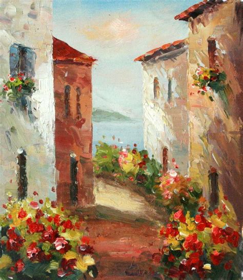 Pin by Ant Snow on oil painting | Canvas painting landscape, Tuscan art ...