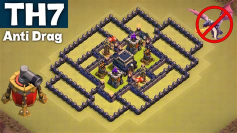 BEST UNDEFEATED Town Hall 7 (TH7) War Base | ANTI DRAG GUARANTEED | AIR ...