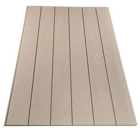 Plywood Siding Panel DuraTemp Primed 8 in. OC (Common: 19/32 in. x 4 ft ...