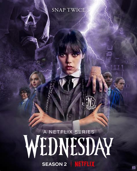 Wednesday Season 2 Concept Poster | NSFX Studios | PosterSpy